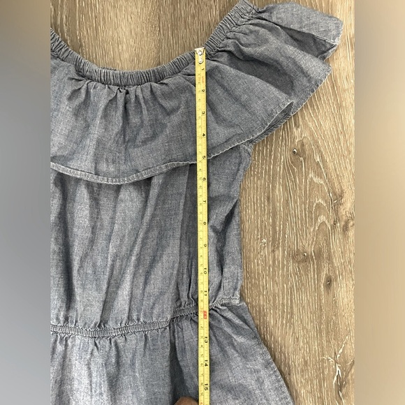 Vero Moda Off Shoulder Chambray Jumpsuit Size Medium - Picture 10 of 14